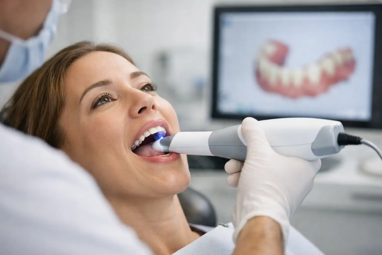 Dentista Estetico Usa Scanner Facciale Per Realizzare Faccette Sui Denti Ma Anche Mascherine Per Sbiancamenti Dentali O Allineatori Invisibili Dentista Estetico Usa Scanner Facciale Per Realizzare Faccette Sui Denti Ma Anche Mascherine Per Sbiancamenti Dentali O Allineatori Invisibili