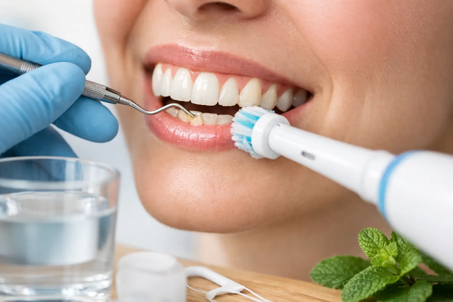 Come rimuovere la placca dentale senza irritare le gengive