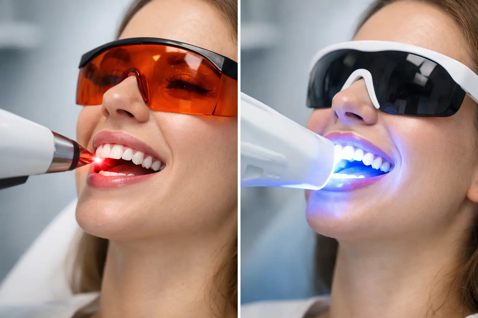 Sbiancamento dentale laser vs led: cosa cambia